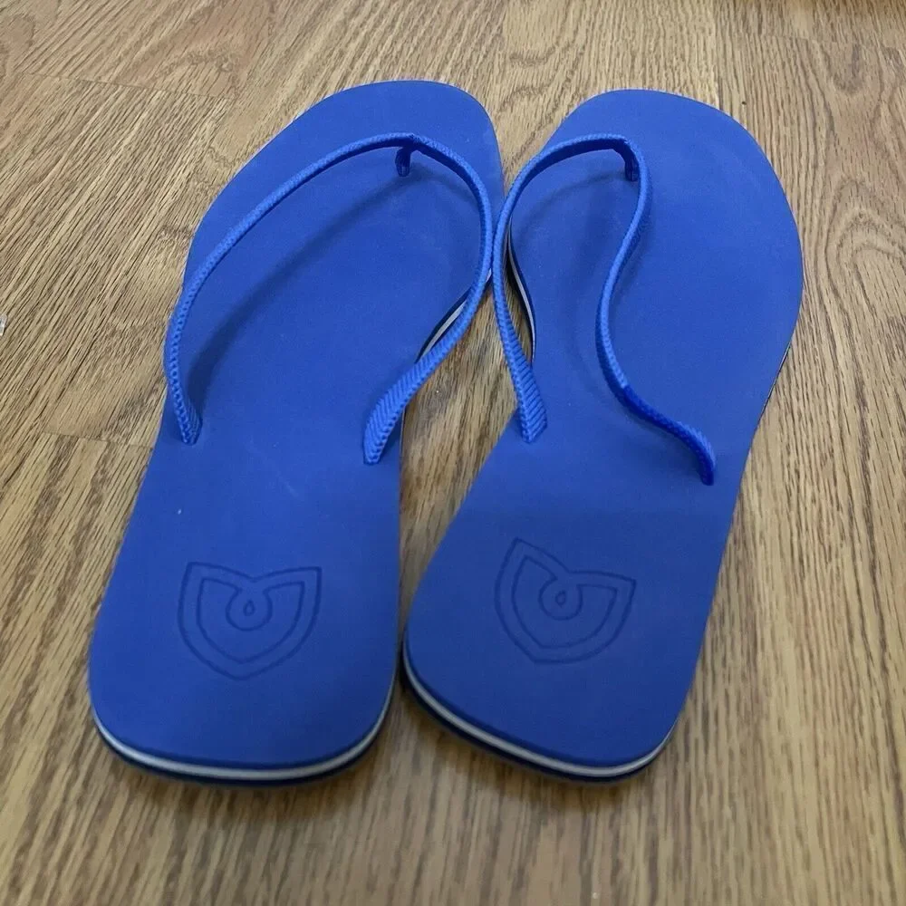 NEW Rothy's splash The Flip Flop Blue women Size 9 - Picture 5 of 5